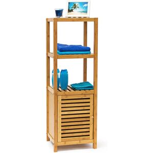 Relaxdays Bathroom Bamboo Shelf - 4 Tier Storage Cabinet Relaxdays Bathroom Bamboo Shelf - 4 Tier Storage Cabinet