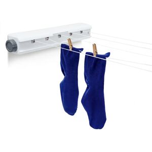 Relaxdays Wall-Mounted Laundry Drying Rack - Space Saving, Automatic Retractable Relaxdays Wall-Mounted Laundry Drying Rack - Space Saving, Automatic Retractable