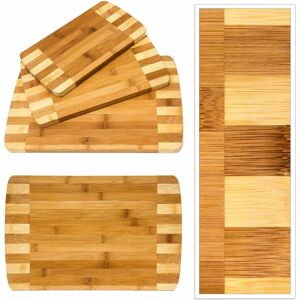Relaxdays Bamboo Cutting Board Set - Durable, Eco-Friendly Relaxdays Bamboo Cutting Board Set - Durable, Eco-Friendly