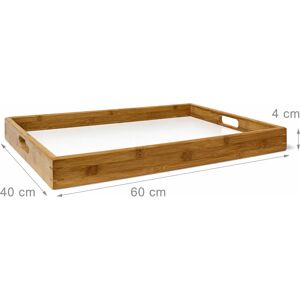 Relaxdays Bamboo Tray with Legs - Foldable Side Table - 72x60x40cm Relaxdays Bamboo Tray with Legs - Foldable Side Table - 72x60x40cm