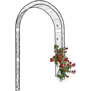 Relaxdays Garden Arch - Supports Climbing Plants - Black Relaxdays Garden Arch - Supports Climbing Plants - Black