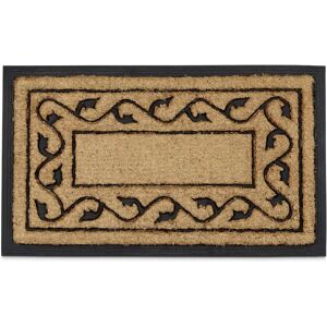 Relaxdays Natural Coconut Fiber Door Mat - Rectangular, Non-slip, Weatherproof Relaxdays Natural Coconut Fiber Door Mat - Rectangular, Non-slip, Weatherproof
