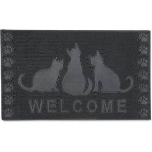 Relaxdays Door Mat - Rectangular Black - Indoor/Outdoor - Non-slip - 0.5x75x45cm Relaxdays Door Mat - Rectangular Black - Indoor/Outdoor - Non-slip - 0.5x75x45cm