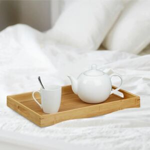 Relaxdays Bamboo Tray Set - Handles & Elevated Edges Relaxdays Bamboo Tray Set - Handles & Elevated Edges