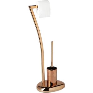 Relaxdays Copper Finish Toilet Brush Set - Stainless Steel Bathroom Accessory Relaxdays Copper Finish Toilet Brush Set - Stainless Steel Bathroom Accessory