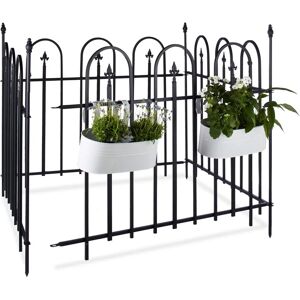 Relaxdays Garden Fence Gothic Set - 4.8m Metal Panels Relaxdays Garden Fence Gothic Set - 4.8m Metal Panels