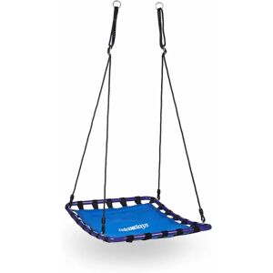 Relaxdays Terrassenschaukel - Blau - Quadrat Nest Schaukel Relaxdays Terrassenschaukel - Blau - Quadrat Nest Schaukel