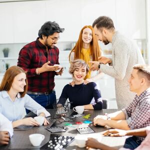 Relaxdays Metal Bingo Game - Compact Family Fun Relaxdays Metal Bingo Game - Compact Family Fun