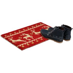 Relaxdays Eco-Friendly Reindeer Welcome Doormat - Indoor/Outdoor Decor Relaxdays Eco-Friendly Reindeer Welcome Doormat - Indoor/Outdoor Decor