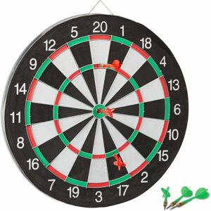 Relaxdays Dartuitrusting - 43cm Klassiek Dartbord & Stalen Pijlen Relaxdays Dartuitrusting - 43cm Klassiek Dartbord & Stalen Pijlen