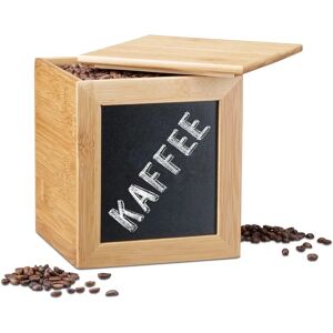 Relaxdays Storage Box - Natural Bamboo, Chalkboard, Compact - Storage Relaxdays Storage Box - Natural Bamboo, Chalkboard, Compact - Storage