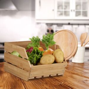 Relaxdays Bamboo Storage Box - Natural, 20.5 x 27 x 38 cm - Storage box Relaxdays Bamboo Storage Box - Natural, 20.5 x 27 x 38 cm - Storage box