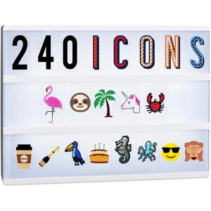 Relaxdays Set di espansione di lettere e numeri colorati - Accessori per light box Relaxdays Set di espansione di lettere e numeri colorati - Accessori per light box