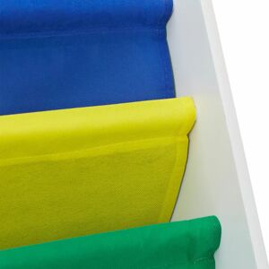 Relaxdays Toy Storage - Childrens Book Shelf with 4 Fabric Compartments Relaxdays Toy Storage - Childrens Book Shelf with 4 Fabric Compartments