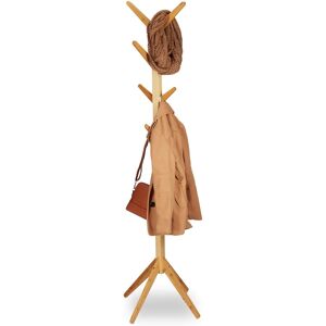 Relaxdays Bamboo Tree Coat Rack - 8 Hooks, Modern Design Relaxdays Bamboo Tree Coat Rack - 8 Hooks, Modern Design