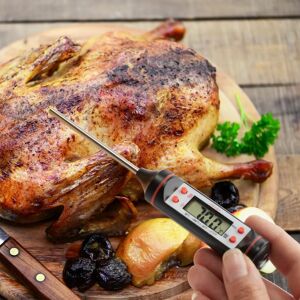 Relaxdays Stainless Steel Digital Kitchen Thermometer - Outdoor BBQ Accessory Relaxdays Stainless Steel Digital Kitchen Thermometer - Outdoor BBQ Accessory