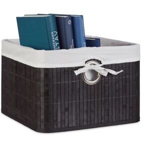 Relaxdays 4 Storage Baskets - Natural Bamboo - 20x31x31 cm Relaxdays 4 Storage Baskets - Natural Bamboo - 20x31x31 cm