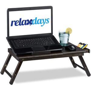 Relaxdays Bamboo Laptop Stand - Adjustable, Supports 10kg, with Drawer Relaxdays Bamboo Laptop Stand - Adjustable, Supports 10kg, with Drawer