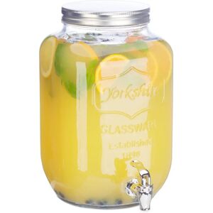 Relaxdays 10023431 Glazen drankdispenser - Vintage, 8L Relaxdays 10023431 Glazen drankdispenser - Vintage, 8L