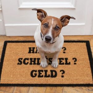 Relaxdays Coconut Door Mat - Rectangular Natural Black Decor Relaxdays Coconut Door Mat - Rectangular Natural Black Decor