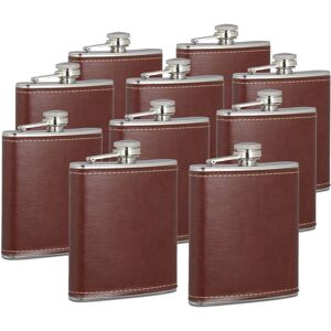 RELAXDAYS - 10x Fiaschetta 200ml - Brown RELAXDAYS - 10x Fiaschetta 200ml - Brown