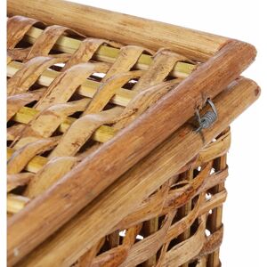Relaxdays Storage Box - Rustic 3-Piece Rattan Set Relaxdays Storage Box - Rustic 3-Piece Rattan Set