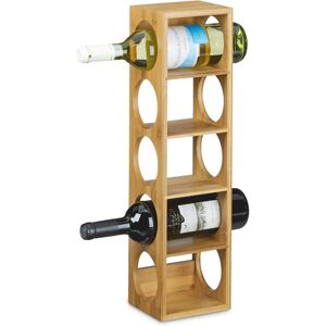 Relaxdays Bamboo Wine Rack - Supports 5 Bottles Relaxdays Bamboo Wine Rack - Supports 5 Bottles