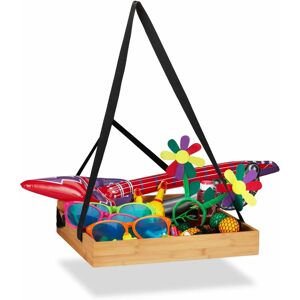 Relaxdays 10024593 bamboo vendor tray for selling snacks and drinks - Party game Relaxdays 10024593 bamboo vendor tray for selling snacks and drinks - Party game