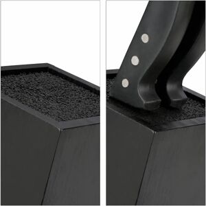 Relaxdays Bamboo Knife Block - Holds 6 Knives - Space-Saving Relaxdays Bamboo Knife Block - Holds 6 Knives - Space-Saving