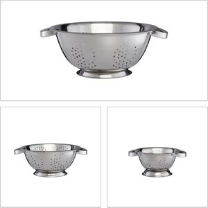 Relaxdays Stainless Steel Colander Set - 15/20/25cm Relaxdays Stainless Steel Colander Set - 15/20/25cm