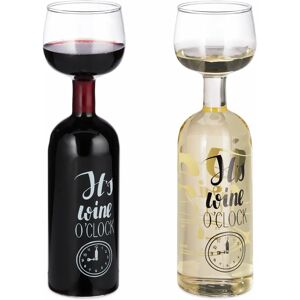 Relaxdays Water Glass - 750ml - Transparent - Fun Gift for Wine Lovers Relaxdays Water Glass - 750ml - Transparent - Fun Gift for Wine Lovers