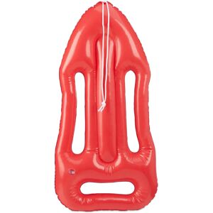 RELAXDAYS Inflatable Life Buoy - Red Safety Float with Rope RELAXDAYS Inflatable Life Buoy - Red Safety Float with Rope