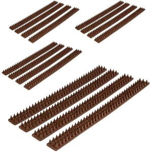 Relaxdays Bird Spike Panels - 16 pcs, 8m, Brown Relaxdays Bird Spike Panels - 16 pcs, 8m, Brown
