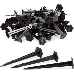 Relaxdays Ground Staples - 500 pcs, 11.5cm, Black Relaxdays Ground Staples - 500 pcs, 11.5cm, Black