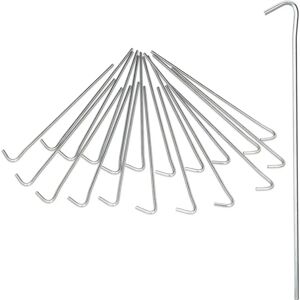 Relaxdays Steel Tent Pegs Set - 60 pcs, 22cm, Silver - Camping Gear Relaxdays Steel Tent Pegs Set - 60 pcs, 22cm, Silver - Camping Gear