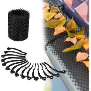 Relaxdays Gutter Leaf Guard - Plastic Mesh, 6m, Black Relaxdays Gutter Leaf Guard - Plastic Mesh, 6m, Black