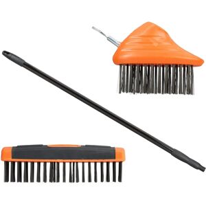 Relaxdays Garden Joint Brush Set - Carbon Steel, Telescopic Handle, 2 Pieces Relaxdays Garden Joint Brush Set - Carbon Steel, Telescopic Handle, 2 Pieces