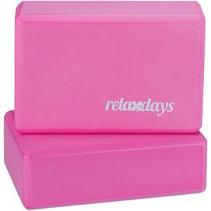 Relaxdays Pink Yoga Blocks - Set of 10 - Yoga Blocks Relaxdays Pink Yoga Blocks - Set of 10 - Yoga Blocks