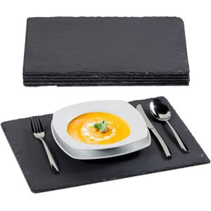 Relaxdays Slate Serving Dish Set - 30x40cm, Anthracite Relaxdays Slate Serving Dish Set - 30x40cm, Anthracite