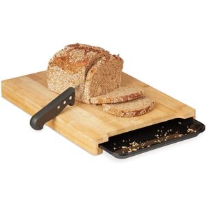 Relaxdays Bamboo Elevated Cutting Board - Crumb Tray Kitchen Tool Relaxdays Bamboo Elevated Cutting Board - Crumb Tray Kitchen Tool