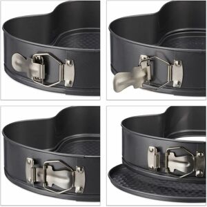 Relaxdays Carbon Steel Heart-Shaped Baking Set - Baking Dish Relaxdays Carbon Steel Heart-Shaped Baking Set - Baking Dish