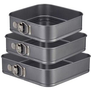 Relaxdays 10027891 Baking Dish Set 3 Square Non-Stick Carbon Steel Relaxdays 10027891 Baking Dish Set 3 Square Non-Stick Carbon Steel