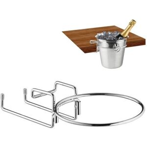 Relaxdays Silver Wine & Champagne Cooler Support - Space-saving, Iron, 18cm Ø Relaxdays Silver Wine & Champagne Cooler Support - Space-saving, Iron, 18cm Ø