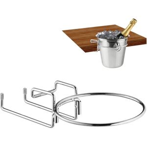 Relaxdays Srebrne stojak na wino i szampana - Oszczędność miejsca, Żelazo, Ø 18cm Relaxdays Srebrne stojak na wino i szampana - Oszczędność miejsca, Żelazo, Ø 18cm