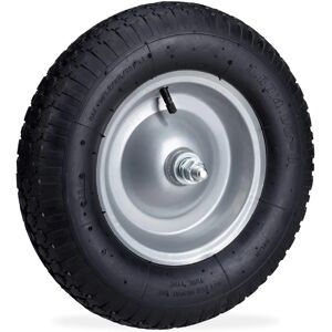 Relaxdays Steel Wheelbarrow Set - 2 Pneumatic Wheels 39cm Relaxdays Steel Wheelbarrow Set - 2 Pneumatic Wheels 39cm