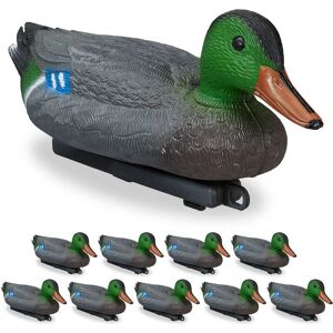 RELAXDAYS - Set da 10 Anatre da Stagno - Garden Decoration RELAXDAYS - Set da 10 Anatre da Stagno - Garden Decoration