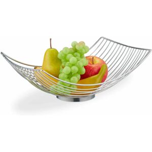 Relaxdays 10028606 Serving Basket - Modern Rectangular Metal Fruit Holder Relaxdays 10028606 Serving Basket - Modern Rectangular Metal Fruit Holder