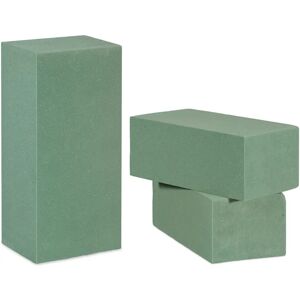 Relaxdays Floral Foam Set - 3 Pieces, Green, 7.5x20x10cm - Flower Arrangement Relaxdays Floral Foam Set - 3 Pieces, Green, 7.5x20x10cm - Flower Arrangement