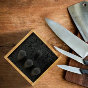 Relaxdays Bamboo Knife Block - Holds 6 Knives - Protects Blades Relaxdays Bamboo Knife Block - Holds 6 Knives - Protects Blades