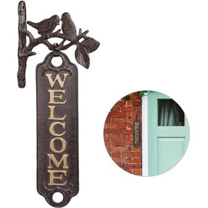 RELAXDAYS Cartello Welcome - Vintage Iron Wall Sign RELAXDAYS Cartello Welcome - Vintage Iron Wall Sign